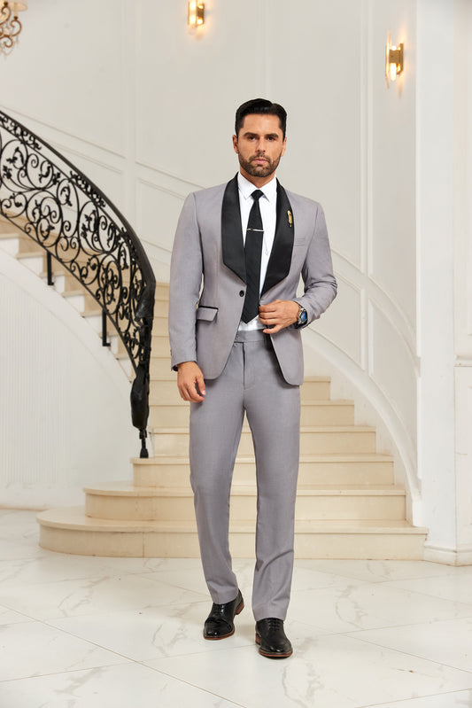 Designer Style Unique Design 2 Pieces Men's Suits Jacket+Pants - Wehilion.uk # # #