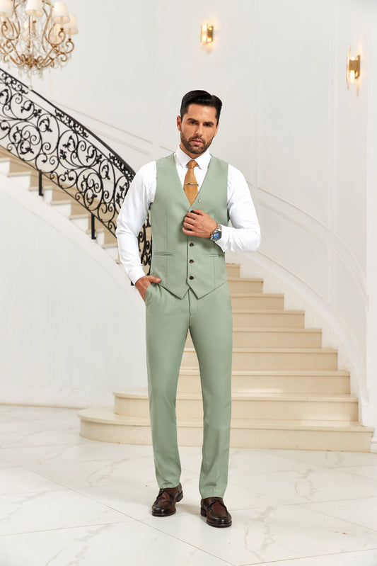 Designer Style Unique Design 2 Pieces Men's Suits Vest+Pants - Wehilion.uk # # #