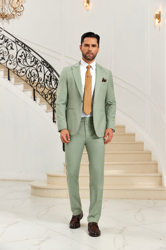 Designer Style Unique Design 2 Pieces Men's Suits Jacket+Pants - Wehilion.uk # # #