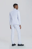 White Party Business Banquet 3 Piece Men Suits