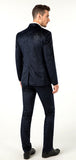 Unique Black Wedding Formal Party Business 5 Piece Men Suits Online MS012