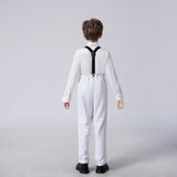 White Tuxedo 5 Piece Boys Suits
