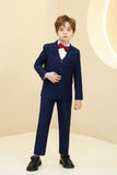 Navy Kid Formal Classic 5 Piece Boys Suits