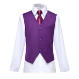 Purple Kid Boys Classic 5 Piece Boys Suits