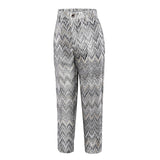 Grey Unique Patterned Party Banquet 5 Piece Boys Suits