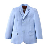 Light Blue 3 Piece Kids Boys' Formal Fit Blazer Vest and Pants Dress Suits Set