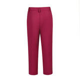 Burgundy Formal Boys Dresswear High Quality Pants