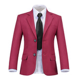 Burgundy Formal School 5 Piece Boys Suits