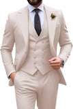 Mens Suit Slim Fit 3 Piece Suit Men Formal Tuxedo Set Casual Wedding Prom Groom Suits