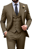 Mens Suit Slim Fit 3 Piece Suit Men Formal Tuxedo Set Casual Wedding Prom Groom Suits