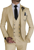 Double Breasted Suit One Button 3 Piece Men's Suit