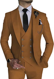 Double Breasted Suit One Button 3 Piece Men's Suit