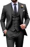 Mens Suit Slim Fit 3 Piece Suit Men Formal Tuxedo Set Casual Wedding Prom Groom Suits
