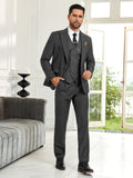 Mens Suit Slim Fit 3 Piece Suit Men Formal Tuxedo Set Casual Wedding Prom Groom Suits
