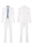 Seersucker Striped Blazer Pants 2 Piece Men's Summer Suit