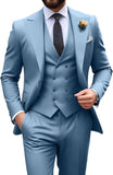 Mens Suit Slim Fit 3 Piece Suit Men Formal Tuxedo Set Casual Wedding Prom Groom Suits