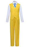 Yellow 2 Piece Kids Boys' Vest and Pants Dress Suits Set