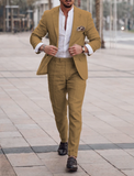 Men's Linen Suits Beach Wedding Summer Suits Single Breasted 2 Piece Suits 2024 - Wehilion.uk # # #