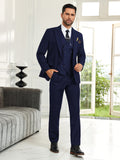 Mens Suit Slim Fit 3 Piece Suit Men Formal Tuxedo Set Casual Wedding Prom Groom Suits