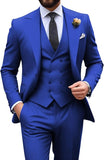 Mens Suit Slim Fit 3 Piece Suit Men Formal Tuxedo Set Casual Wedding Prom Groom Suits