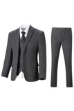 Retro Slim Fit Herringbone Tuxedos Herringbone 3 Piece Men's Suits(upgrade version)