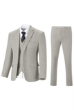 Retro Slim Fit Herringbone Tuxedos Herringbone 3 Piece Men's Suits(upgrade version)