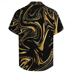 Graphic Casual Men's Shirt Daily Holiday Summer Turndown Short Sleeve Shirt - Wehilion.uk # # #
