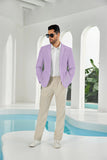 Seersucker Striped Men's Summer Blazer