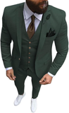 Slim Fit One Button Formal Wedding Groomsmen Prom Tuxedo 3 Piece Suit Mens