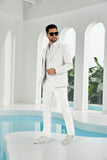 Seersucker Striped Blazer Pants 2 Piece Men's Summer Suit