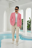 Seersucker Striped Men's Summer Blazer