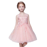 Short Applique Dresses Flower Girl Dress for Wedding SLD04
