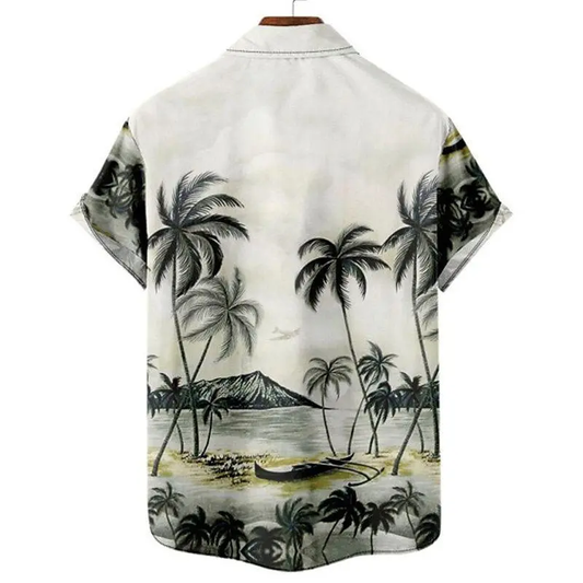 Men's Casual Shirt Daily Holiday Stand Collar Short Sleeve Shirt - Wehilion.uk # # #