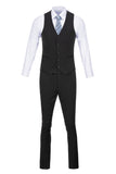 Black Stripe Men's 3 Piece Suit