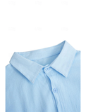 Men's Linen Shirt Summer Shirt Beach Shirt Spring & Summer Hawaiian Holiday Casual Shirt - Wehilion.uk # # #