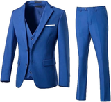 Men's Suits 3 Piece Slim Fit Two Button Wedding Prom Jacket Vest Pants Set