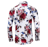 Floral Casual Men's Shirt Holiday Summer Turndown Short Sleeve Shirt - Wehilion.uk # # #