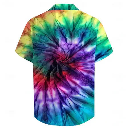 Graphic Tie Dye Casual Men's Shirt Daily Evening Party Vacation Summer Shirts - Wehilion.uk # # #