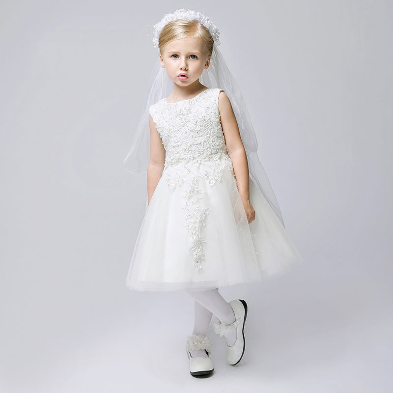 Party Gown Princes Dresses Short Flower Girl Dress for Wedding SLD16