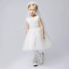 Party Gown Princes Dresses Short Flower Girl Dress for Wedding SLD16