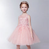 Short Applique Dresses Flower Girl Dress for Wedding SLD04