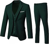 Men's Suits 3 Piece Slim Fit Two Button Wedding Prom Jacket Vest Pants Set
