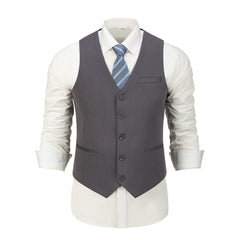 Grey Stripe Men's 3 Piece Suits