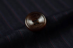 Designer Style New Double Breasted Men's Two Button Stripe Blazer