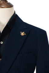 Unique Red Peak Lapel Corduroy Suit 2 Pieces Men's Suits Jacket+Pants 2801