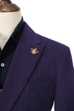 Unique Red Peak Lapel Corduroy Suit 2 Pieces Men's Suits Jacket+Pants 2801