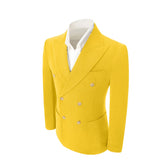 Double Breasted Peak Lapel Corduroy Suit 2 Pieces Men's Suits Jacket+Pants 2765