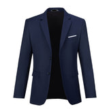 Navy Men's Two Button Blazer for Party, Wedding and Business