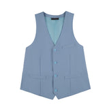 Violet Two Button Wedding 3 Pieces Slim Fit Men Suits