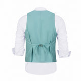Mint Green Two Button Wedding 3 Pieces Slim Fit Men Suits